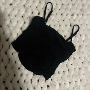 Hollister Black Camisole with Ruched Detail